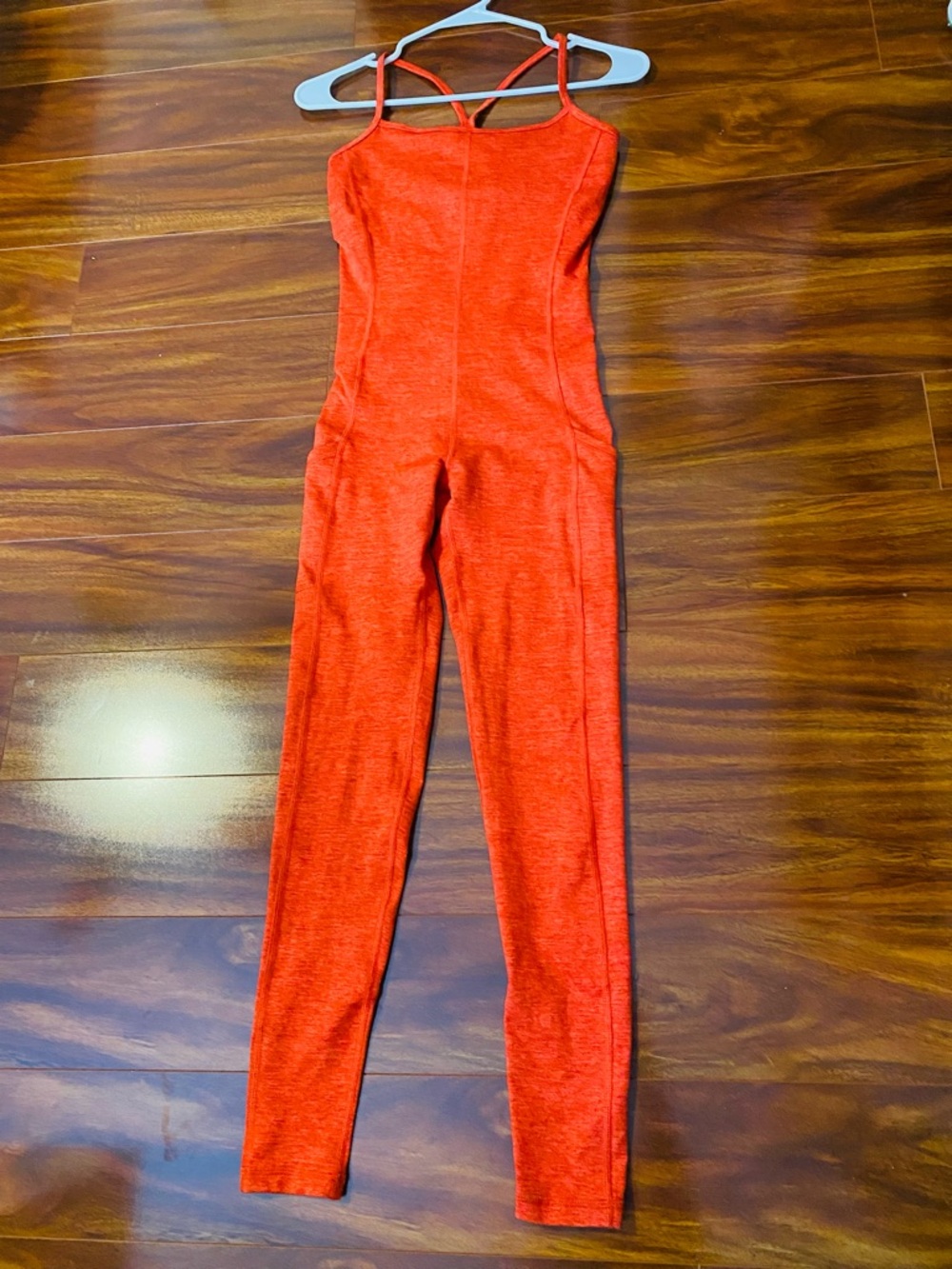 aerie Orange Strappy Jumpsuit